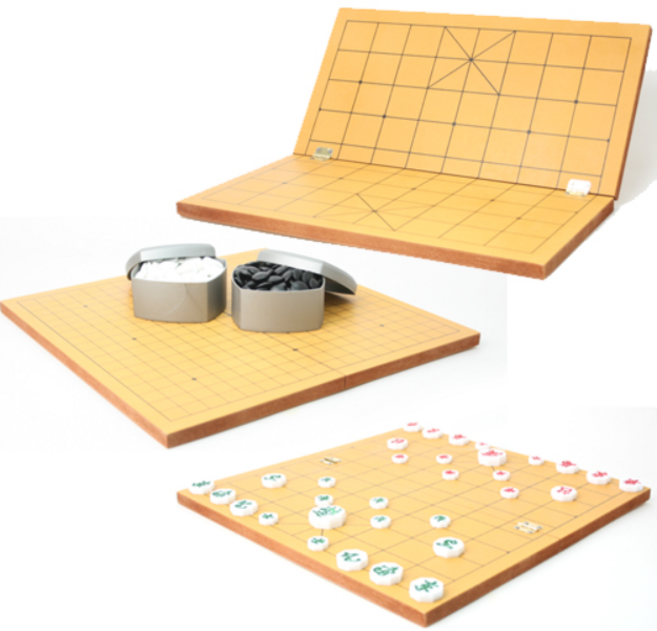 씽키움 경북 양면 접이식 바둑장기세트(15mm), 1개