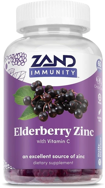잰드 엘더베리 아연 비타민 C 이뮨 서포트 구미, 1개, 60정 - 쿠팡