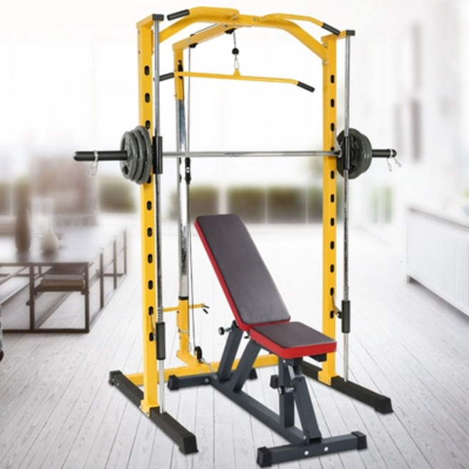가정용 스미스 머신 스쿼트 멀티 파워 랙 헬스 홈트 홈짐 세트