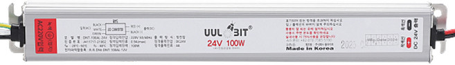 울빛 SMPS 24V 안정기 컨버터 아답터 방수형 볼전구 LED바 램프 조명 등기구 국산 변환 어댑터 조명기구용 LED컨버터 LED안전기 LED어댑터 LED방수용컨버터, 1개, 울빛 SMPS 24V 100W