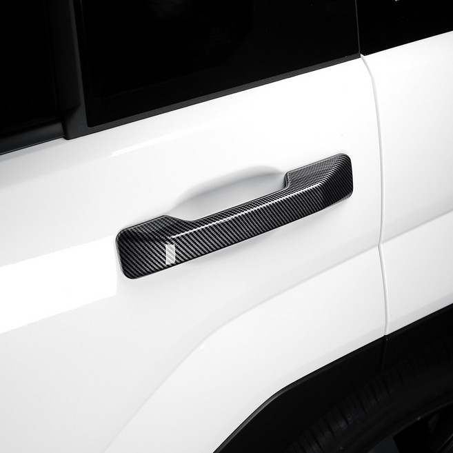 유투카 호환 싼타페 MX5 튜닝 용품 도어컵 도어손잡이 커버 블랙 카본 몰딩, 유광카본, 기타