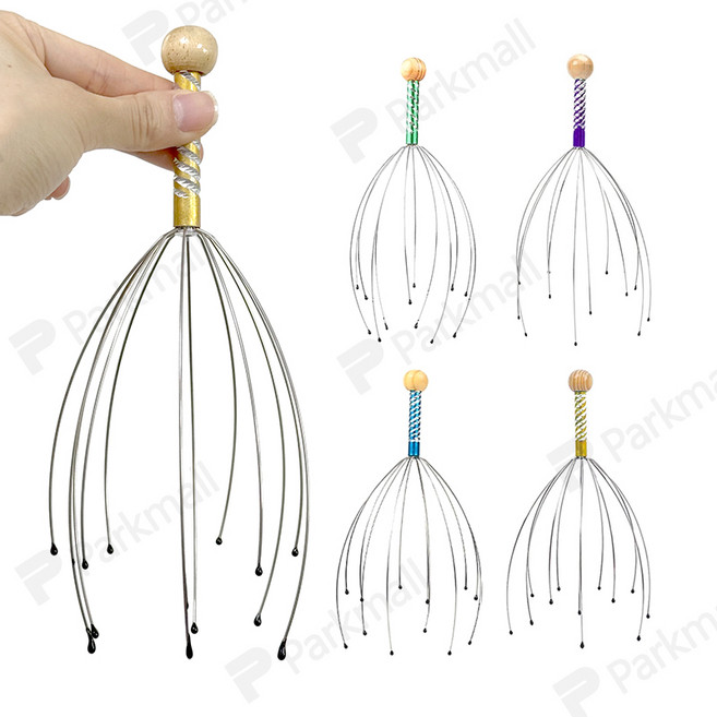 촉수 두피 마사지기 5개 (두피맛사지 철사마사지 두피관리 정수리마사지)