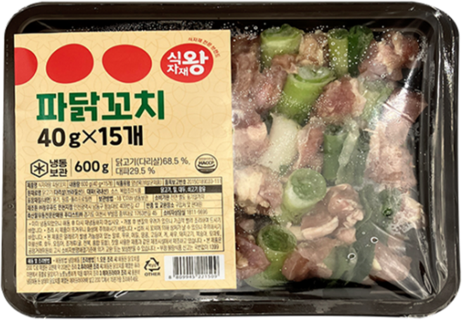 식자재왕 파닭 닭꼬치 600g, 2개