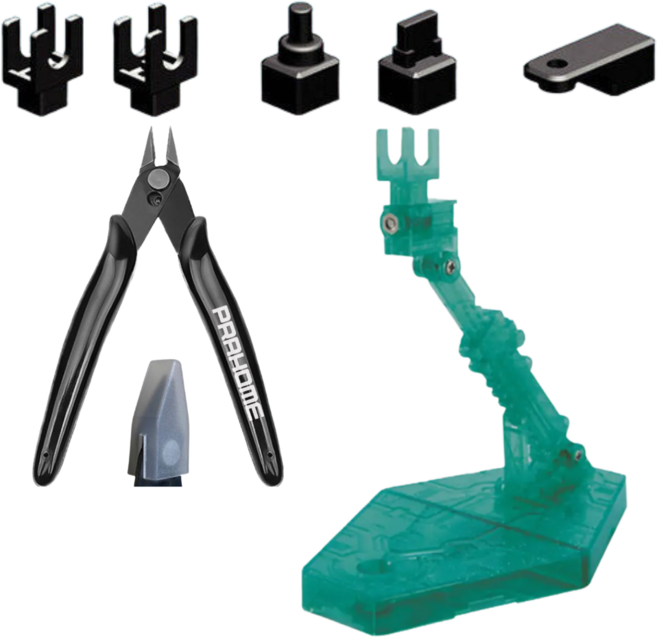 SD HG RG 액션베이스2 프라홈정밀니퍼, 1개, 스파클 그린