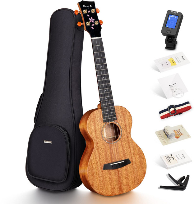 Enya EUC-MS 23 콘서트 우쿨렐레 마호가니 전체 단판 사이즈 우쿨렐레 초보자