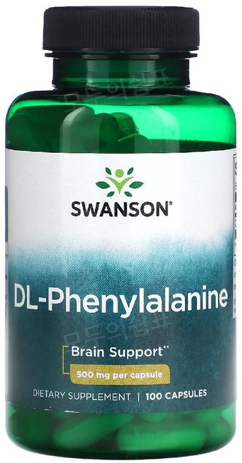 스완슨 DL-페닐알라닌 500mg 100캡슐, 100정, 100정 - 쿠팡