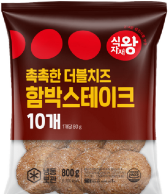 식자재왕 촉촉한 더블치즈 함박스테이크, 1개, 800g