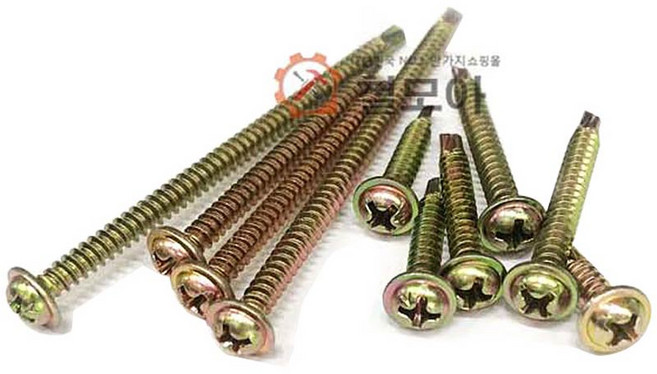 직결피스 둥근 와샤 머리 낱개 스텐 알루미늄 못 철판, #8x25mm낱개, 1개