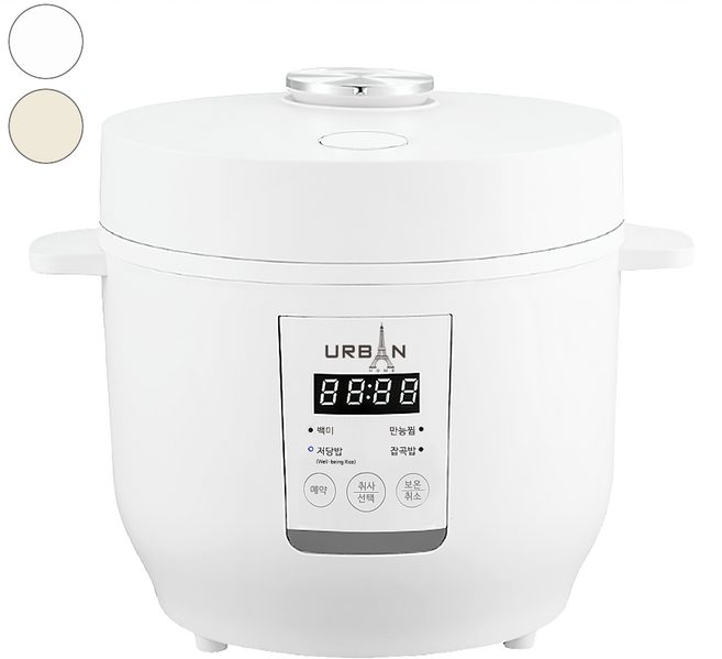 칼로팟 가벼운 루틴 저당밥솥 2color I 당뇨 다이어트 캠핑 전기밥솥, 화이트