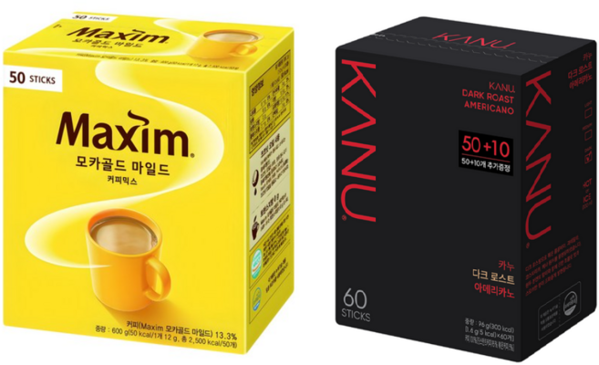 카누 다크로스트 아메리카노 원두커피믹스, 1세트, 110개입, 1.6g