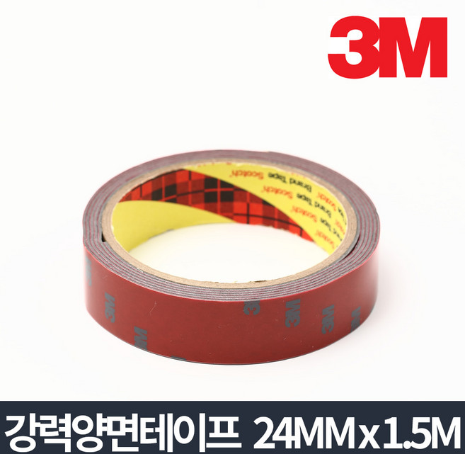 3M강력양면테이프 24mmx1.5m_차량용 네이게이션 부착