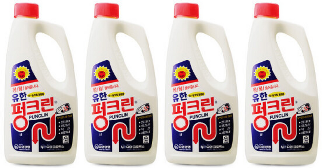 유한락스 펑크린, 4개, 1L