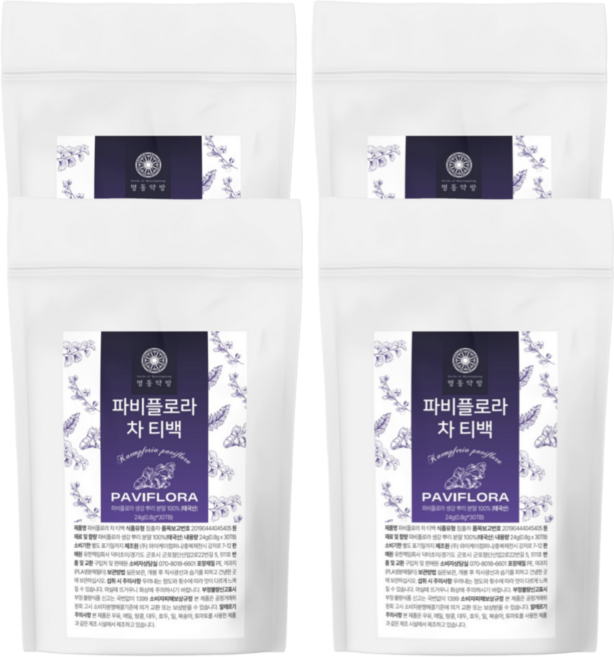파비플로라 추출물 100% 식약청인증 파비 플로라 흑생강 차 티백 명동약방, 4개, 30회분