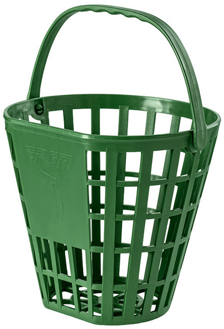 피지엠코리아 플랫 골프공 바구니 50공 볼바스켓 수납 정리 보관 실내외 연습장, 1개, 그린