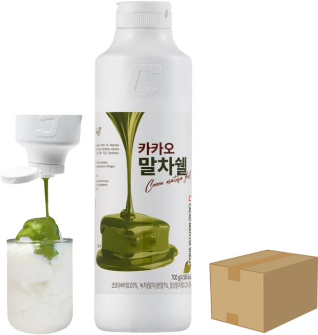 셀플러스 말차쉘 카카오 말차 초코쉘, 12개, 700g
