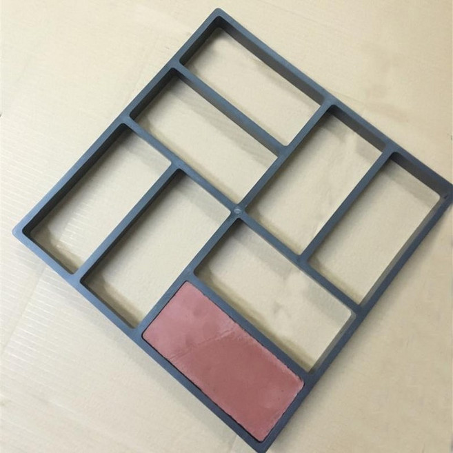 보도블럭틀 시멘트 누름틀 조합 화단 디딤석 보도 만들기, 1입 8 벽돌 몰드 40x40cm