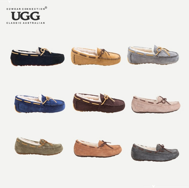 호주어그 오즈웨어 UGG 로미 모카신 양털 슬립온 로퍼 겨울신발 OB300