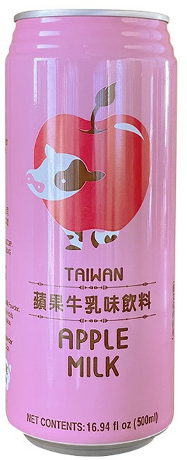 名屋 蘋果牛乳味飲料, 1個, 蘋果牛乳