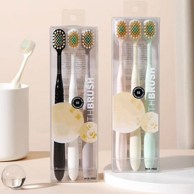 와이드 칫솔 6종세트 부드러운 커플 치과칫솔 호텔, 6p 한세트, 1개