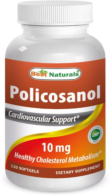 심혈관 콜레스테롤낮추는영양제 혈액순환제 고지혈증영양제 고혈압영양제 폴리코사놀 10mg 120캡슐, 1개