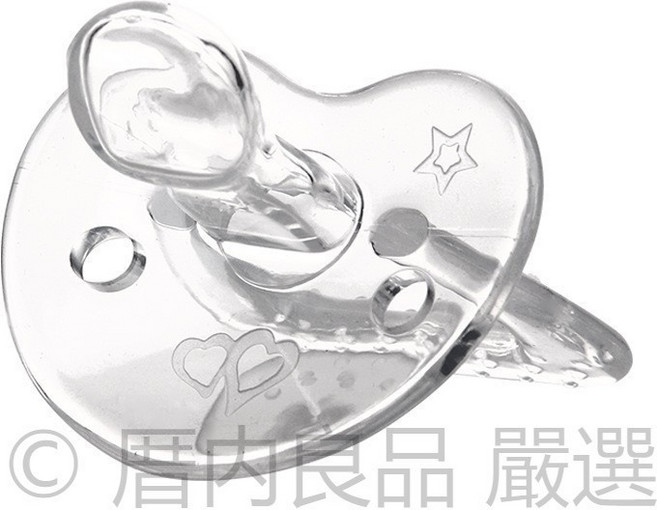 巴比象 安撫奶嘴 全矽膠 仿真母乳, 1個, 圓頭全矽膠（插卡包裝）