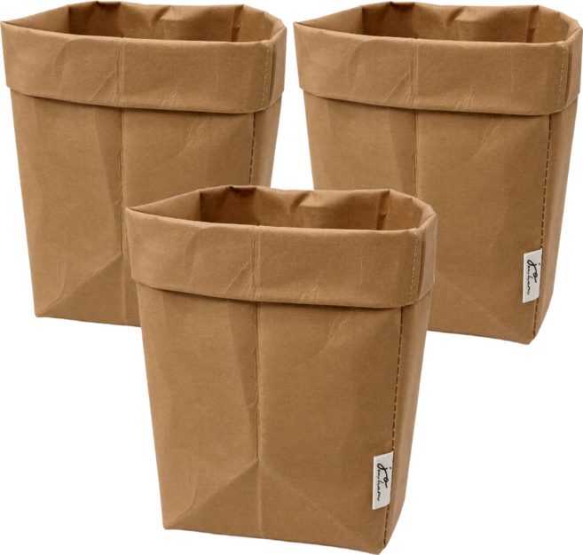 조온하루 냉장고정리 냉장고 크라프트 다용도 수납 페이퍼백, L, 3개