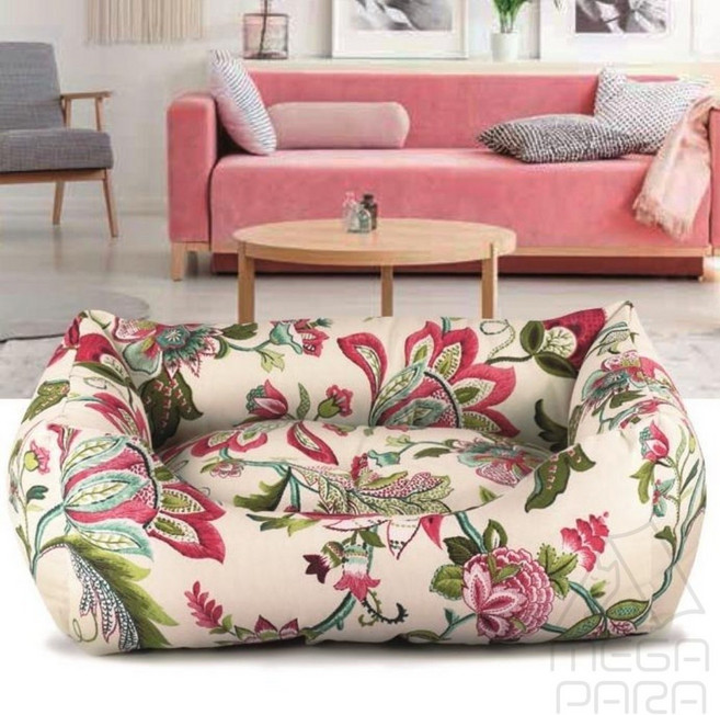 미니사라 RECORD 홈 디자인 베드 시크릿가든 L(70X55X20H)(+32 700원) 애견침대, 1