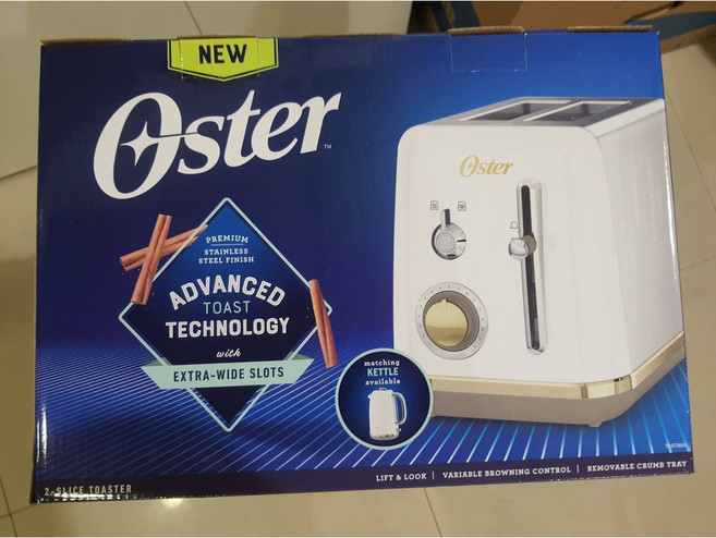 【楊傢俬】Oster 都會經典厚片烤麵包機 簡約時尚 白色, TAST800