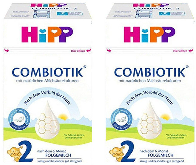 힙 콤비오틱 전분 분유 2단계, 2개, 600g