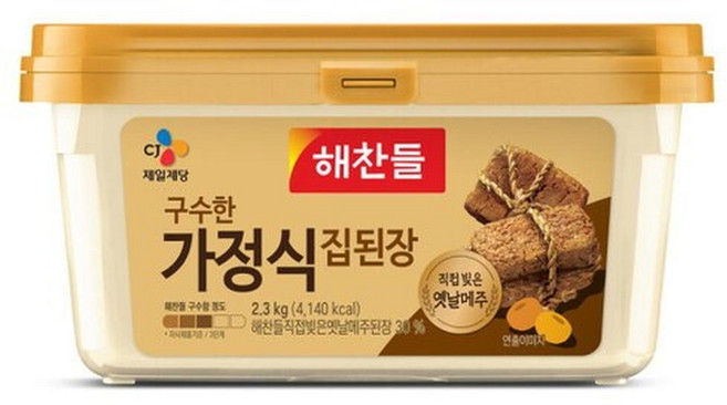 CJ제일제당 해찬들 구수한 가정식 집된장, 2.3kg, 2개
