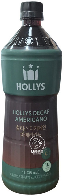 할리스 디카페인 아메리카노, 1L, 1개