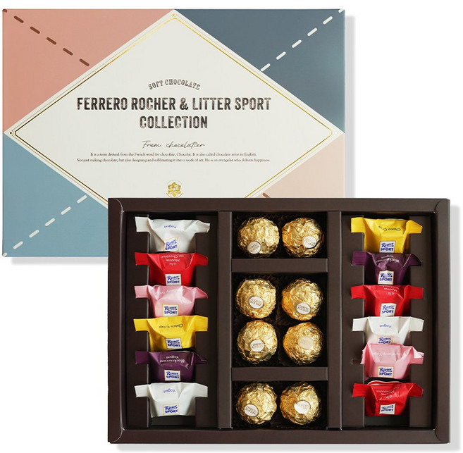 드림미당 소프트 초콜렛 페레로로쉐 리터스포트 컬렉션, 1개, 196g