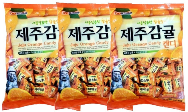 동아제과 제주감귤캔디, 300g, 3개