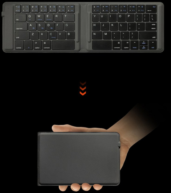 ONEXPLAYER 휴대용 블루투스 접이식 키보드, 블랙