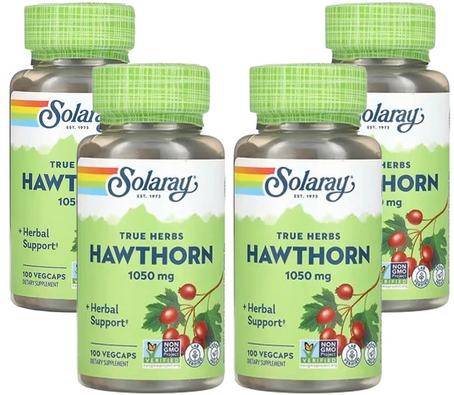 솔라레이 트루 허브 산사나무 1 050mg 100베지캡슐(캡슐당 525mg), 4개, 100정 - 쿠팡