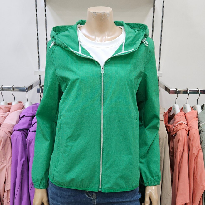 크로커다일레이디 26년 여름 다양한 컬러감의 스트레치 원단 숏기장 후드 점퍼