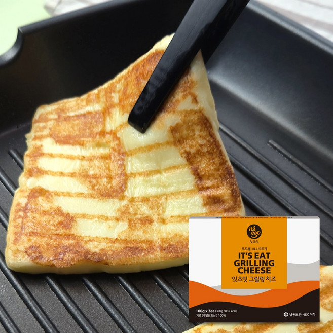 제일유업 잇츠잇 그릴링 구워먹는치즈 100g 3ea 1box 자연치즈 100% 두툼 슬라이스 치즈, 300g, 1개