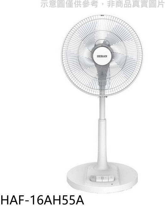 HERAN 禾聯 HAF-16AH55A 16吋簡約風落地扇 多段風速調整 節能省電 操作簡單