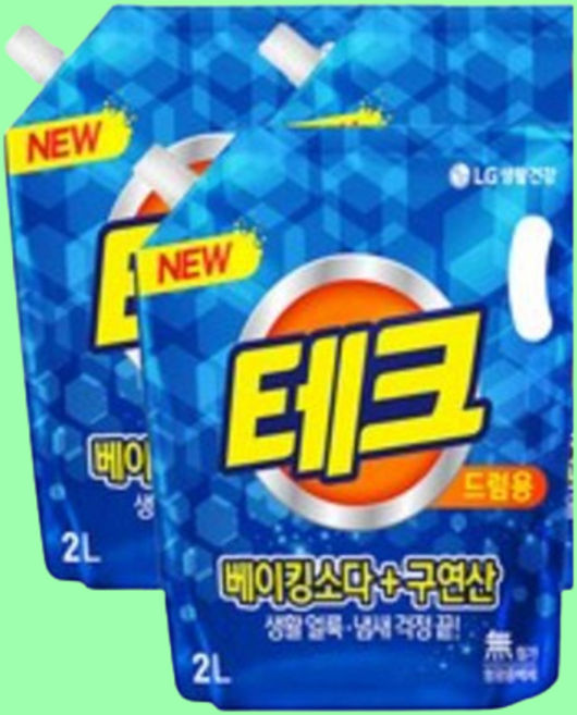 의류 옷 찌든때 액체 세제 드럼 일반 세탁기 속옷 양말 세탁 빨래 리필, 1개