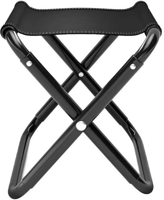 클로버 테크 초미니 접이식 낚시 캠핑용 의자, 1개, 블랙