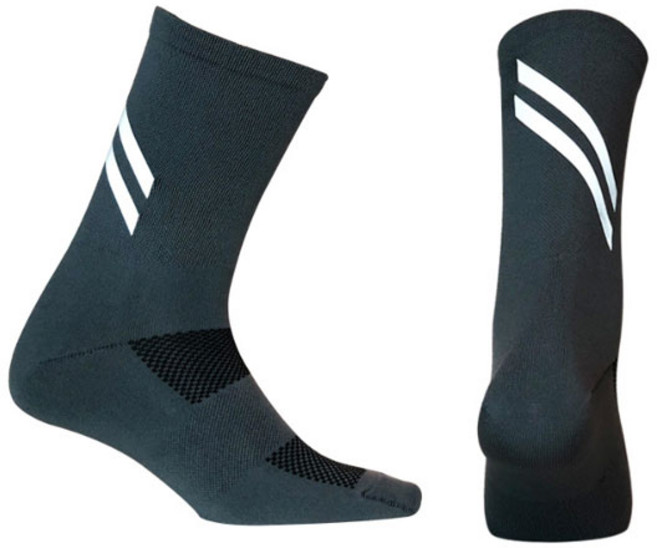 make speed 야간반사용 자전거양말, 진그레이, 1개