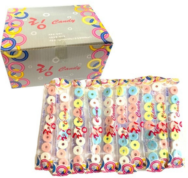 후~불면 피리소리나는 링캔디(50개입) 1통, 12g, 50개