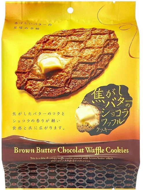 일본 브라운 버터 초콜릿 와플 쿠키 4봉, 사이즈