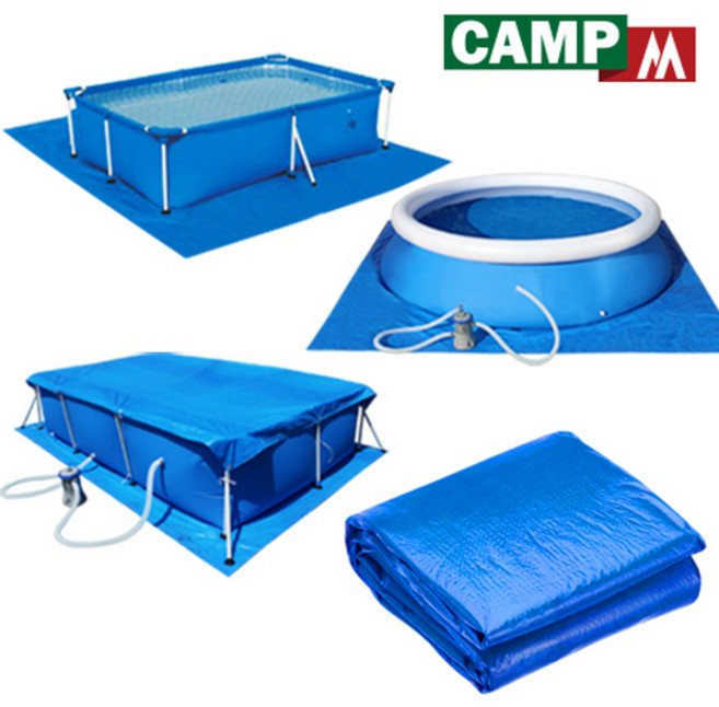 캠프엠 풀장 물놀이 대형 유아 사각 베란다 미니 수영장 소형 특대형 중형 어린이 어른용 튜브 이동식 기둥 용품 프레임 실내 가정용 아기 야외 간이 옥상 AFYHE_30 [풀장모음], 캠프엠_풀장 깔판, 1개