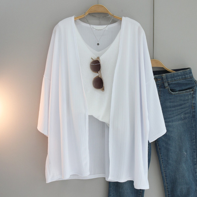 달콩 여성 여름가디건 스르륵썸머가오리핏가디건