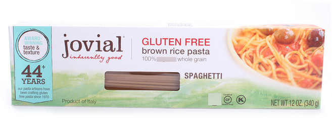 조비엘 브라운 라이스 파스타 스파게티 홀 그레인, 340g, 1개