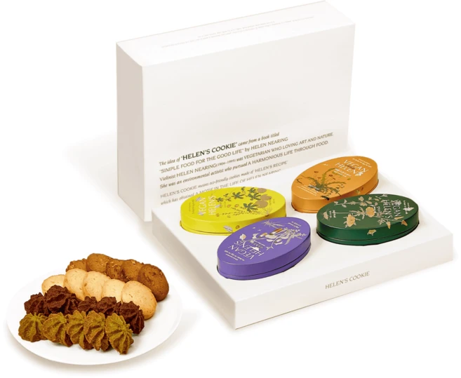 비건헬렌스 아트시리즈 쿠키 4종 세트 - 쿠팡