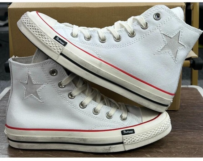 컨버스 남녀 공용 척테일러 올스타 옥스 로우 춘하 유행 스니커즈 하이 빈티지+신발끈 증정