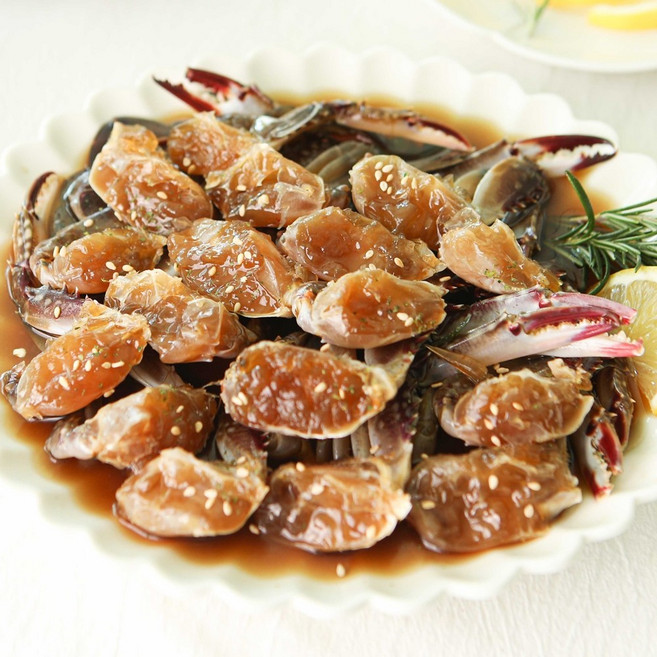 [한입쏙] 간장게장 꽃게장 게장 반찬 암 꽃게 숫꽃게 혼합 모듬게장 세트, 1kg, 1개