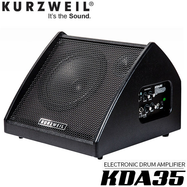 KURZWEIL KDA35 전자드럼용 신디사이저 모니터용 스피커 블루투스 앰프 / KDA-35, 1개, 블랙
